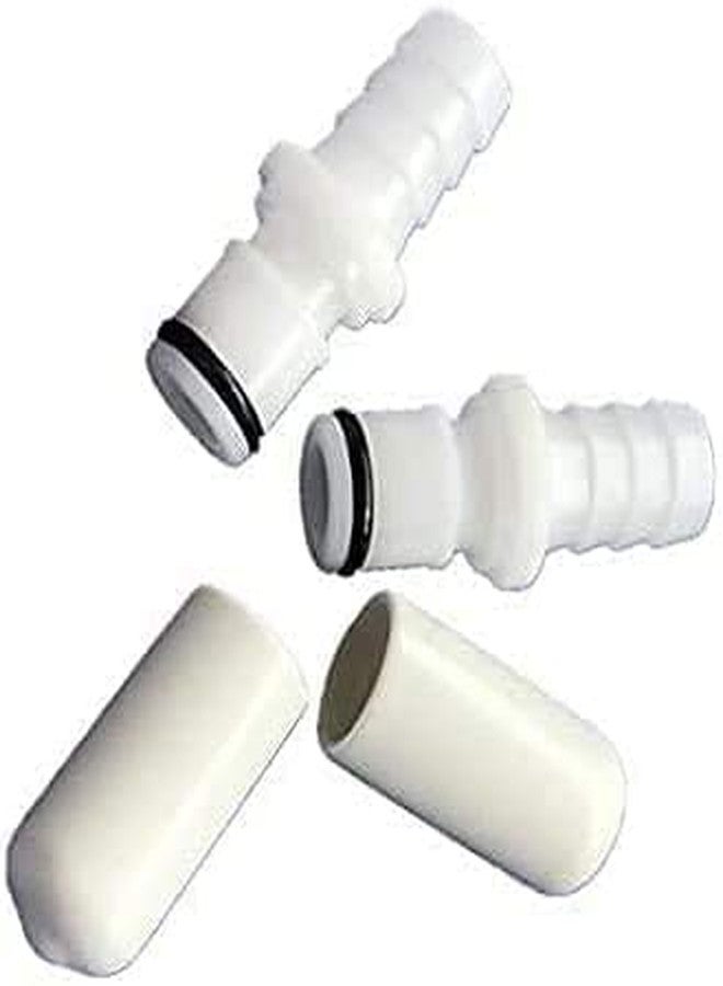 Aupll Replacement 2 M236 Male Connectors + 2 Caps for Testing Sleep Number Bed Air Chamber leaks - Image 1
