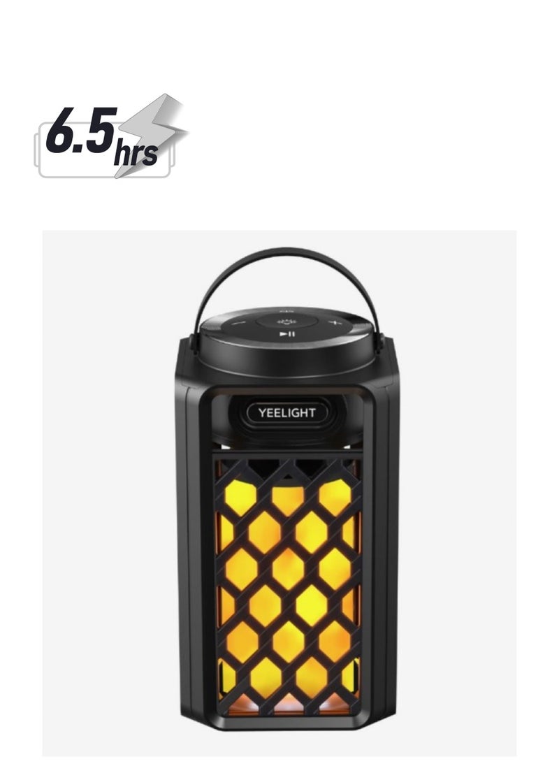 Yeelight Flame Atmosphere Speaker Black | 75db SNR | up to 6.5 hours playtime | up to 30 hours lamp only |  - Image 1