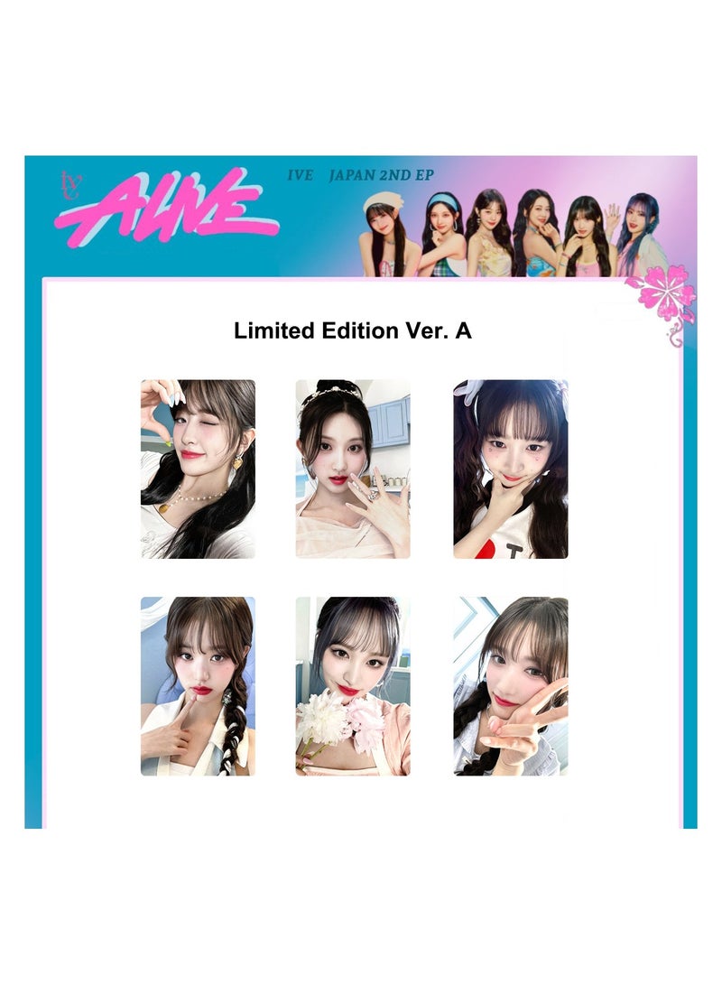 NIBEMINENT 6 Pcs Kpop IVE - ALIVE Lomo Cards Card For Fans Collection Gifts