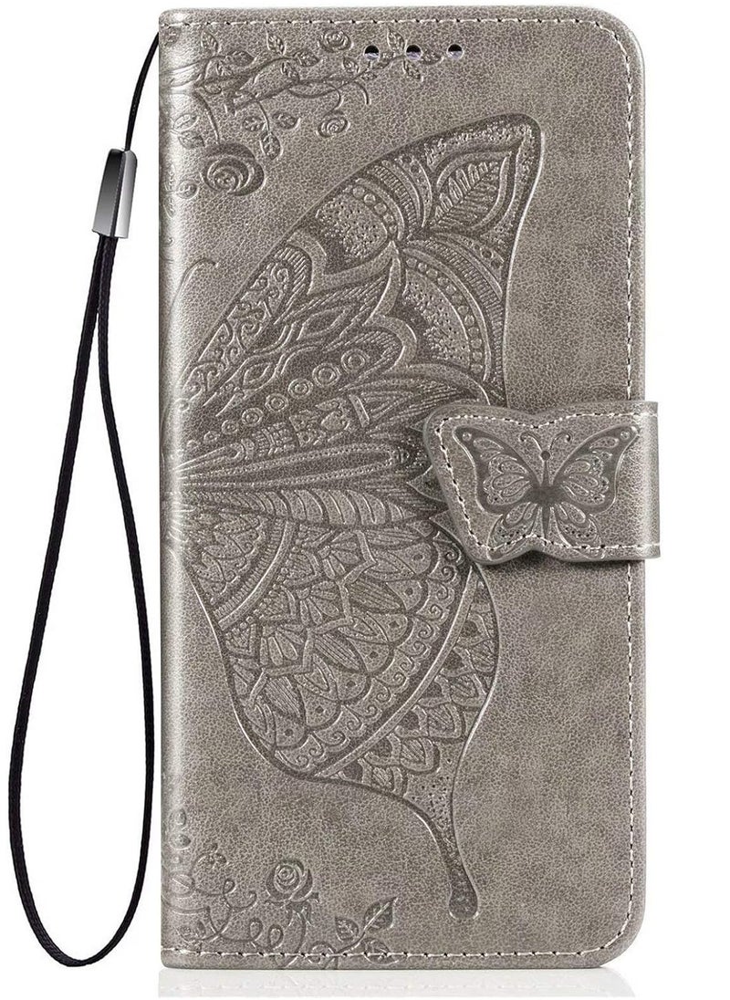 Generic Case for Rakuten Big S Phone Case, Card Slots, Kickstand Feature, Luxury PU Leather Wallet Case Flip Folio Cover, Cover for Rakuten Big S.(Gray)  - Image 1