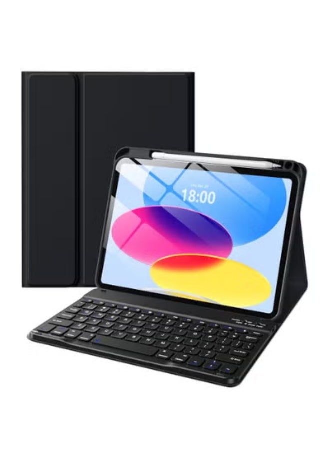 Keyboard Case for iPad (A16) 11th 11 inch 2025/iPad 10th 10.9 inch 2022 Case with Magnetically Detachable Wireless Keyboard Case for iPad 11th 11 inch/iPad 10th 10.9 inch
