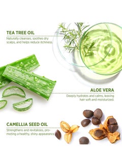 Roycederm Tea Tree Therapeutic Conditioner: Hydrating Conditioner For Itchy, Flaky Scalp - Soothing Botanical Formula With Tea Tree, Aloe, Camellia Seed Oil, Paraben & Sulfate Free  - Image 2