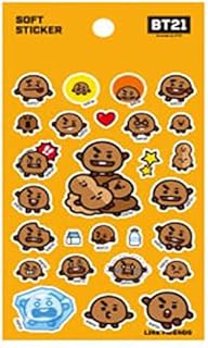 BT21 X STUDIO8 B.T.S Official Merchandise Soft Sticker, by Bangtanboys (SHOOKY)_BTS Photo card included - Image 1