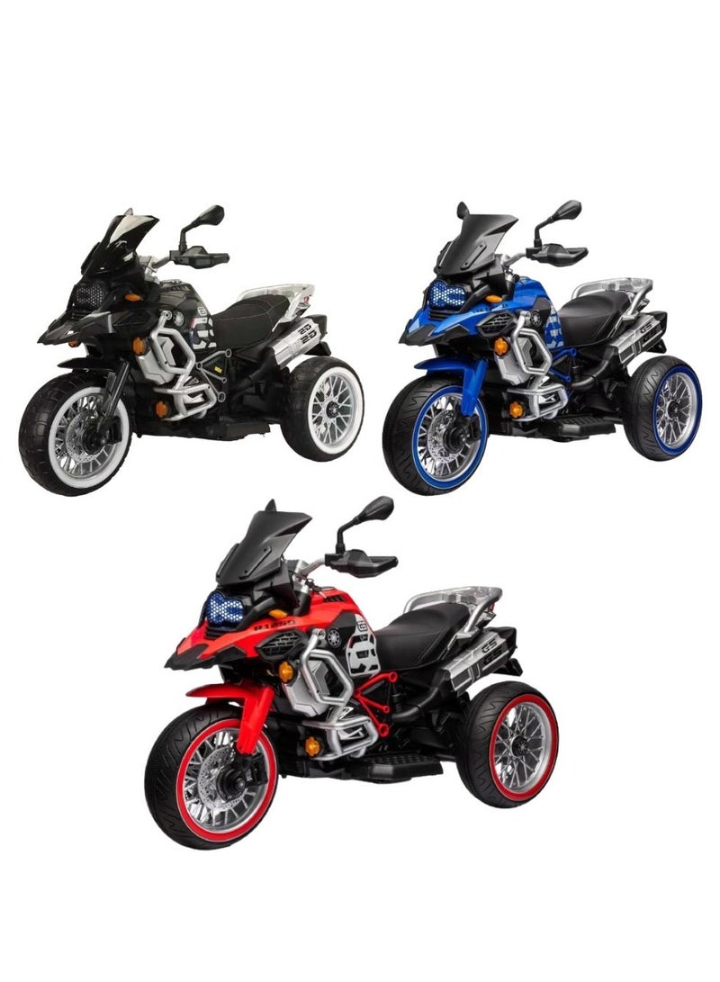 VIP STARS Children's Three Wheel Ride-On Motorbike With Hand Accelerator, Best Racing Bike, 1 Piece Assorted - Image 1