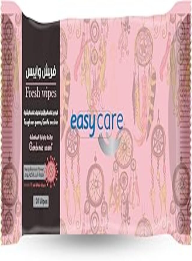 Easy Care Wet Wipes, Gardenia Scent, 20 Wipes