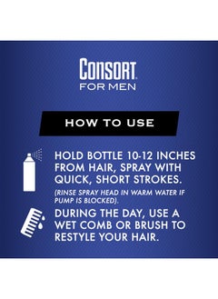 Consort Consort Extra Hold Non-Aero Hair Spray Pump, Unscented, 8 Ounce  - Image 4
