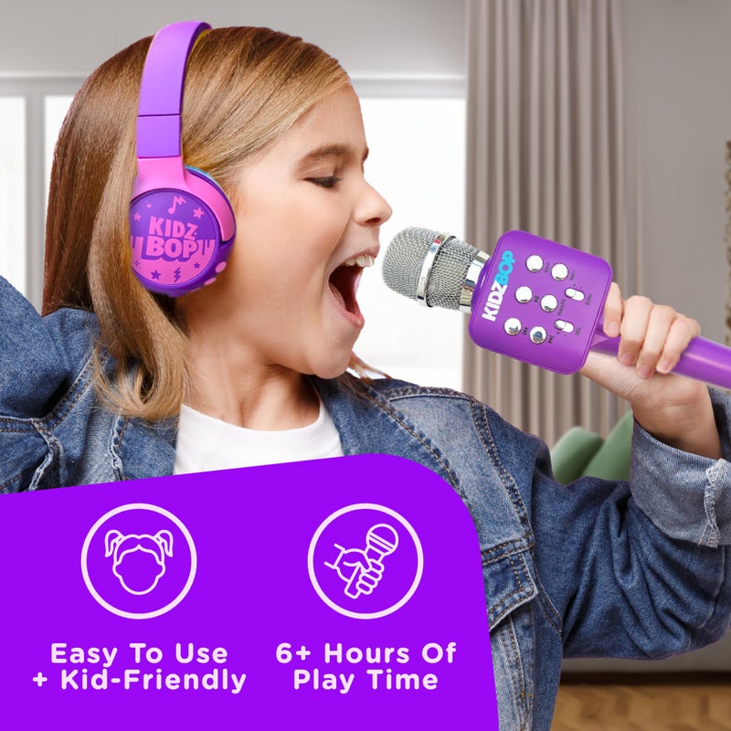 Move2Play, Kidz Bop Karaoke Microphone | The Hit Music Brand for Kids | Toy for Girls & Boys Ages 2, 3, 4, 5, 6, 7, 8+ Years Old | Gift & Birthday Present - Image 4
