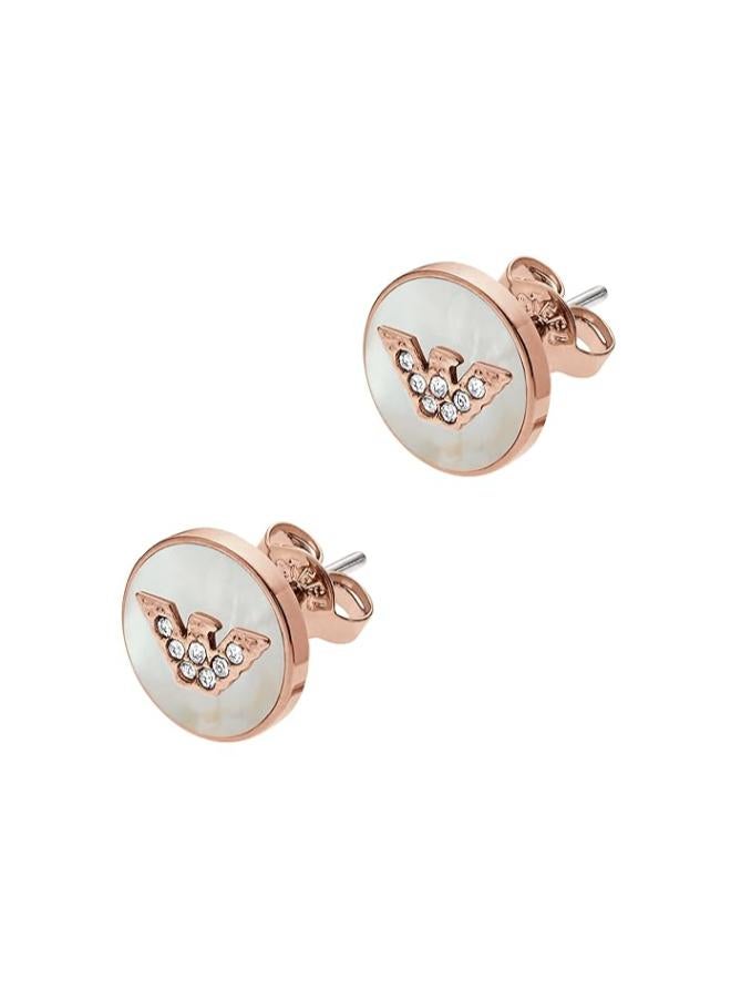 EMPORIO ARMANI Logo Stud Earrings - Image 1