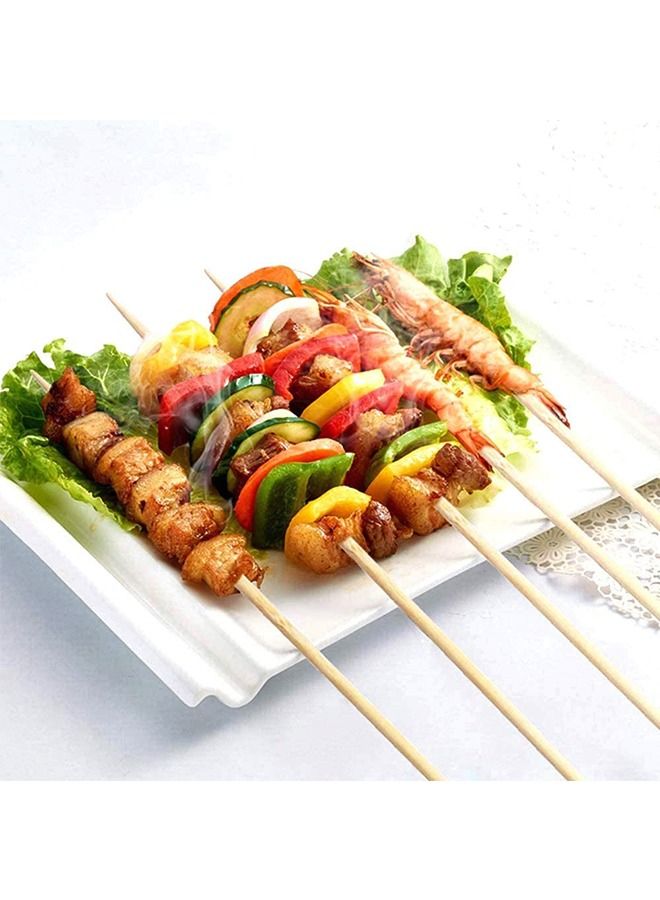 SNH SNH Packing Bamboo Skewer Wooden Sticks 35cm For BBQ Barbecue Kebab Marshmallow Roasting 100 Pieces  - Image 4