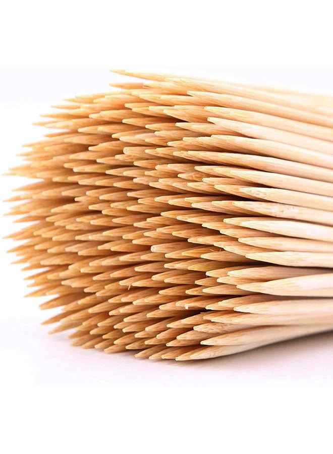 SNH SNH Packing Bamboo Skewer Wooden Sticks 35cm For BBQ Barbecue Kebab Marshmallow Roasting 100 Pieces  - Image 5