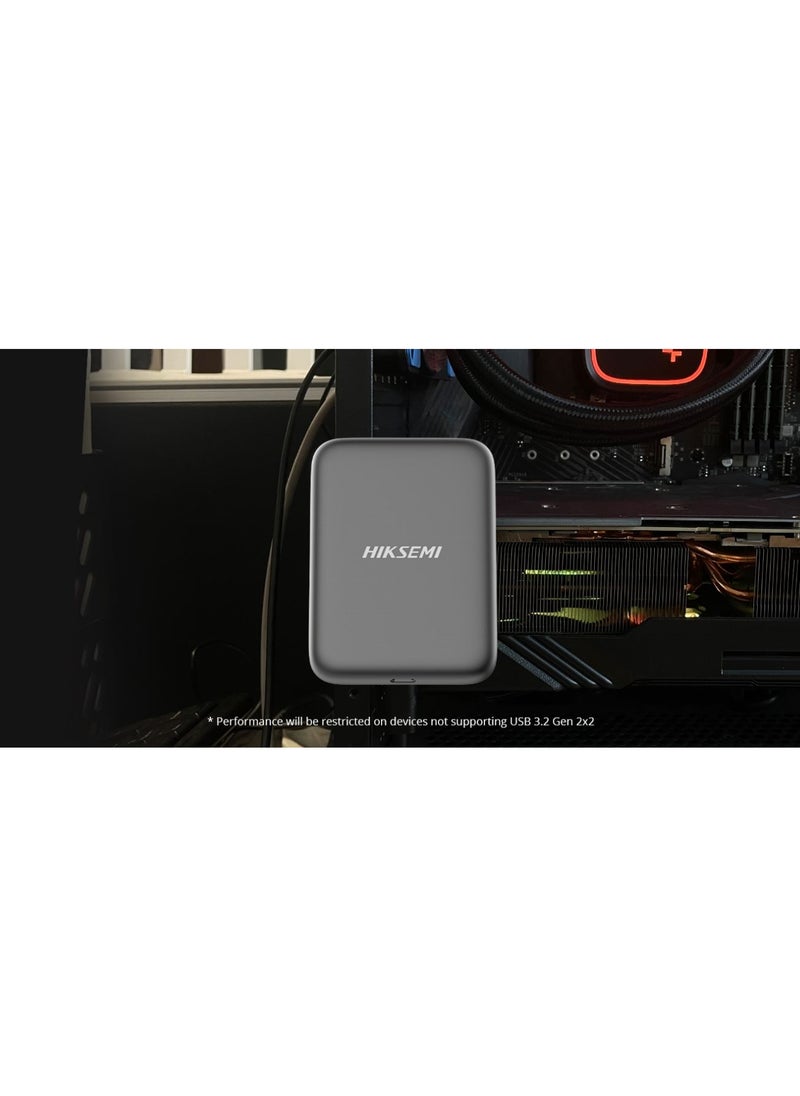 HIKSEMI - Elite Magnet Portable SSD with Magnetic Design, 1024GB, 2000MB/S read/write speed, Compatible with PC, Mac, Android Devices, Gaming Consoles, Cameras, HS-ESSD-Elite9/1TB - Image 1
