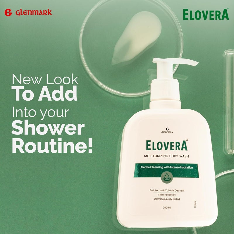 Elovera Body Wash Glenmark 250Ml Enriched With Aloe Vera  Vitamin E Intense Moisturising Formula I Hydrates And Makes The Skin Soft And Healthy I Lightens Skin Blemishes I NonGreasy - Image 3