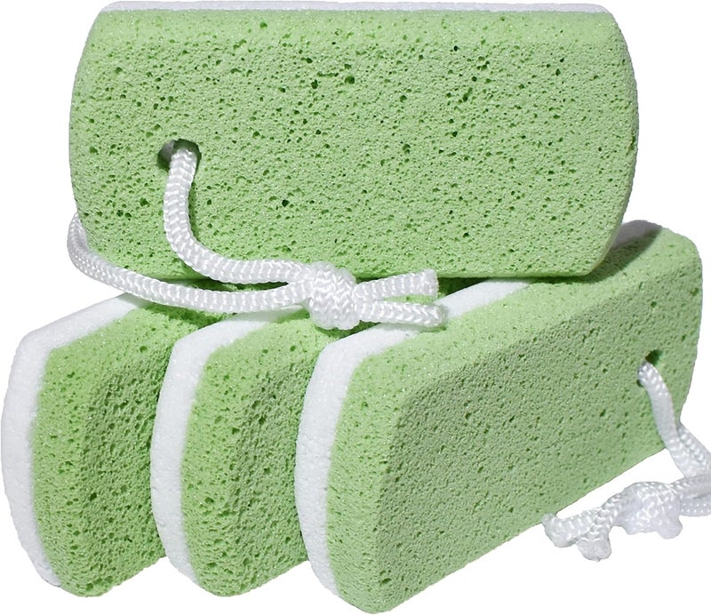 EntreFeet Dr Entres Pumice Stone for Feet 4 Pack Callus Remover Dead Skin Scraper Exfoliator for Scrubber Use Pedicure Tools Cracked Heels Foot Care