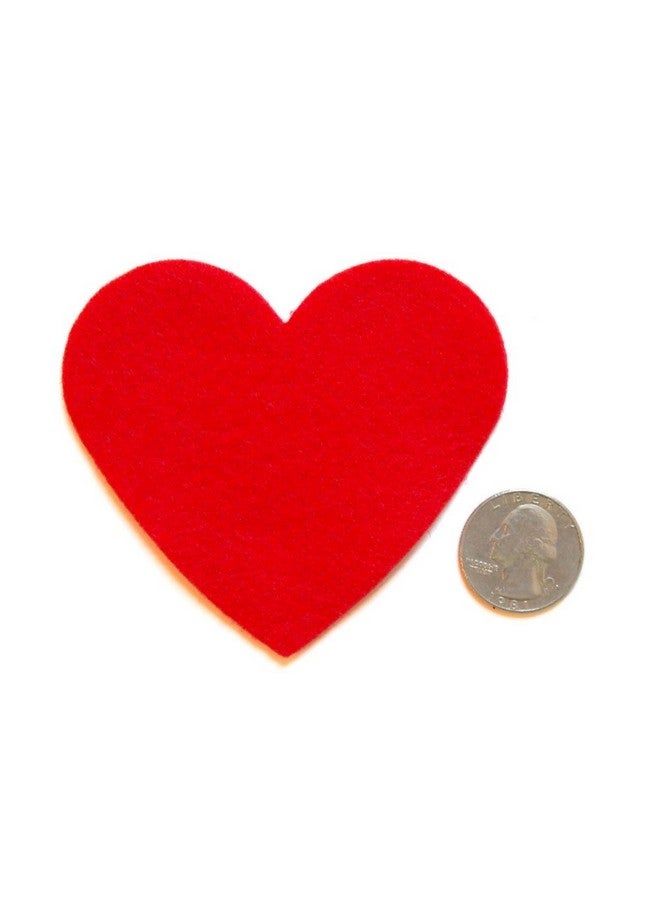 Playfully Ever After 3 Inch 28pc Felt Hearts (Red) - Image 3
