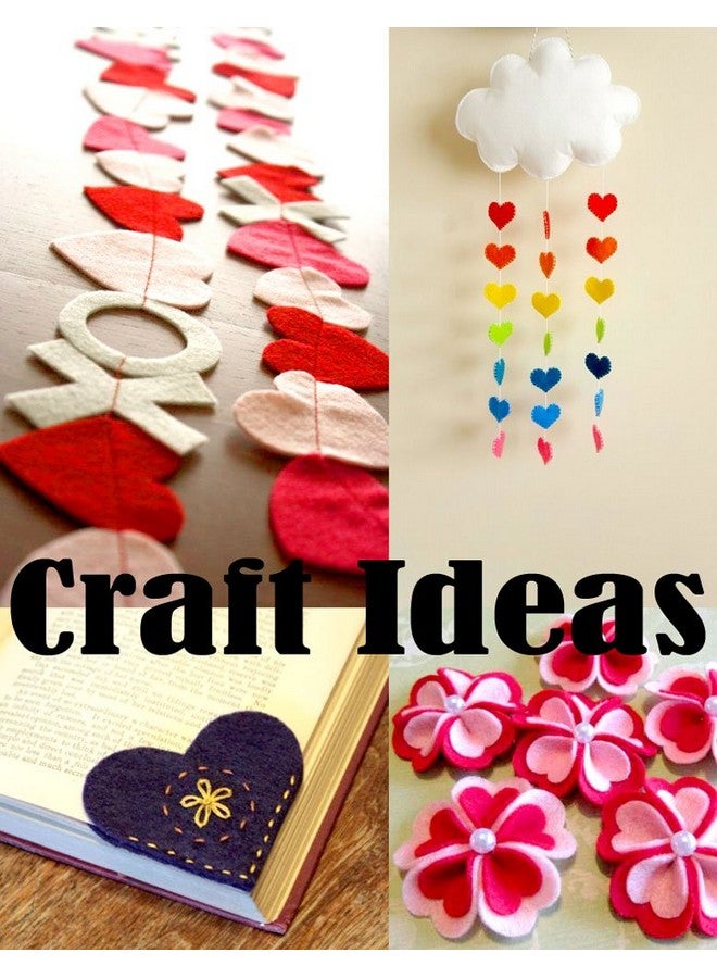 Playfully Ever After 3 Inch 28pc Felt Hearts (Red) - Image 4
