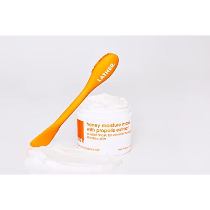 LATHER Honey Moisture Mask With Propolis Extract - Hydrating Face Mask for Dull Skin - Visibly Renew, Moisturize & Boost Hydration for Combination, Mature & Dry Skin - 4 Oz - Image 5