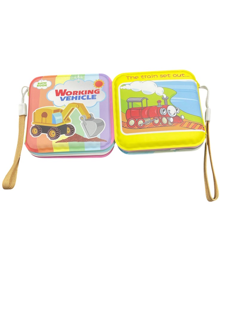 DEHKAH Baby Bath Book Waterproof Safe with Musical Rhymes 2 Pack - Image 1