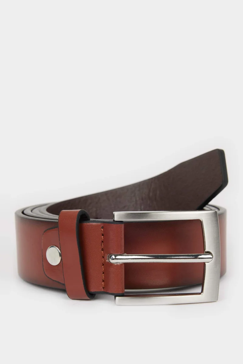 ديفاكتو Man Faux Leather Jean Belt