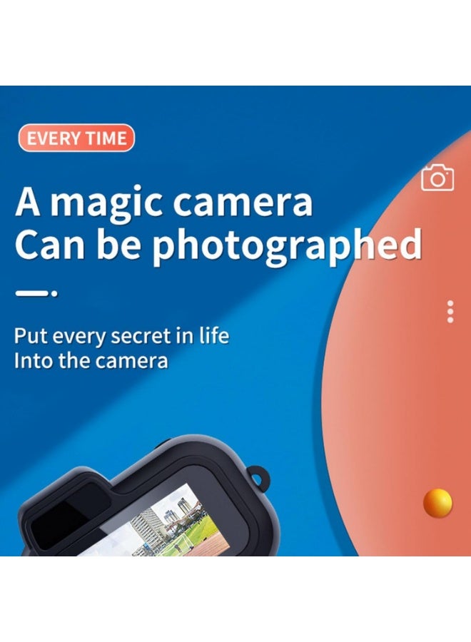 Mini Digital Camera, 1080P 2MP Thumb Camera with 0.97In Color Screen, 160° Wide Angle Lens, Micro USB Interface, Wrist Strap, Portable Video Record(16GB) - Image 4