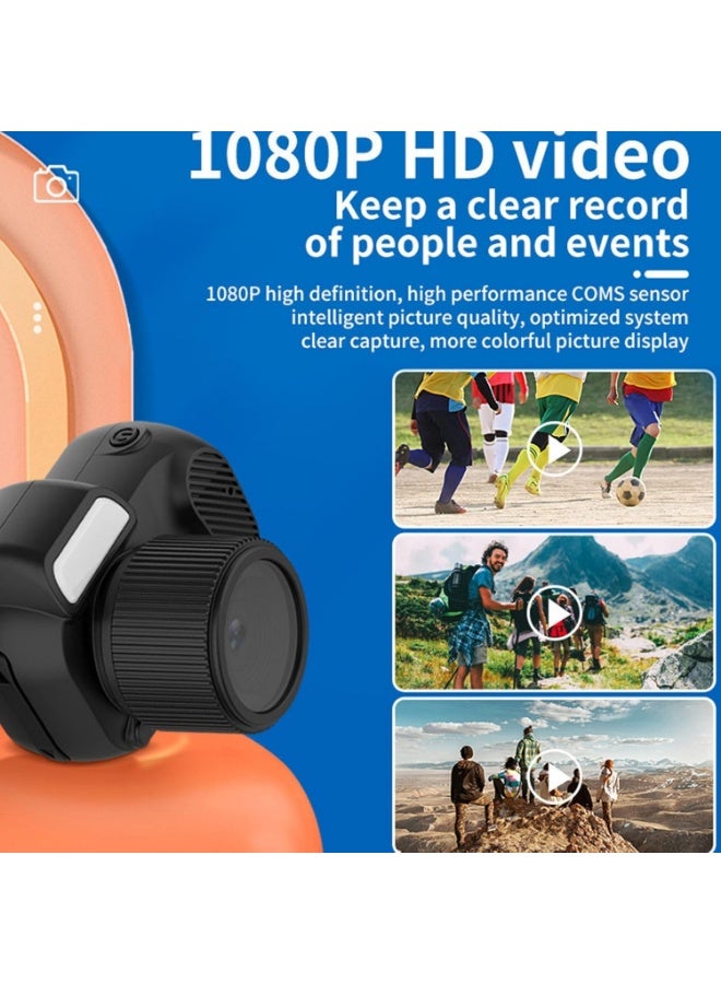 Mini Digital Camera, 1080P 2MP Thumb Camera with 0.97In Color Screen, 160° Wide Angle Lens, Micro USB Interface, Wrist Strap, Portable Video Record(16GB) - Image 3