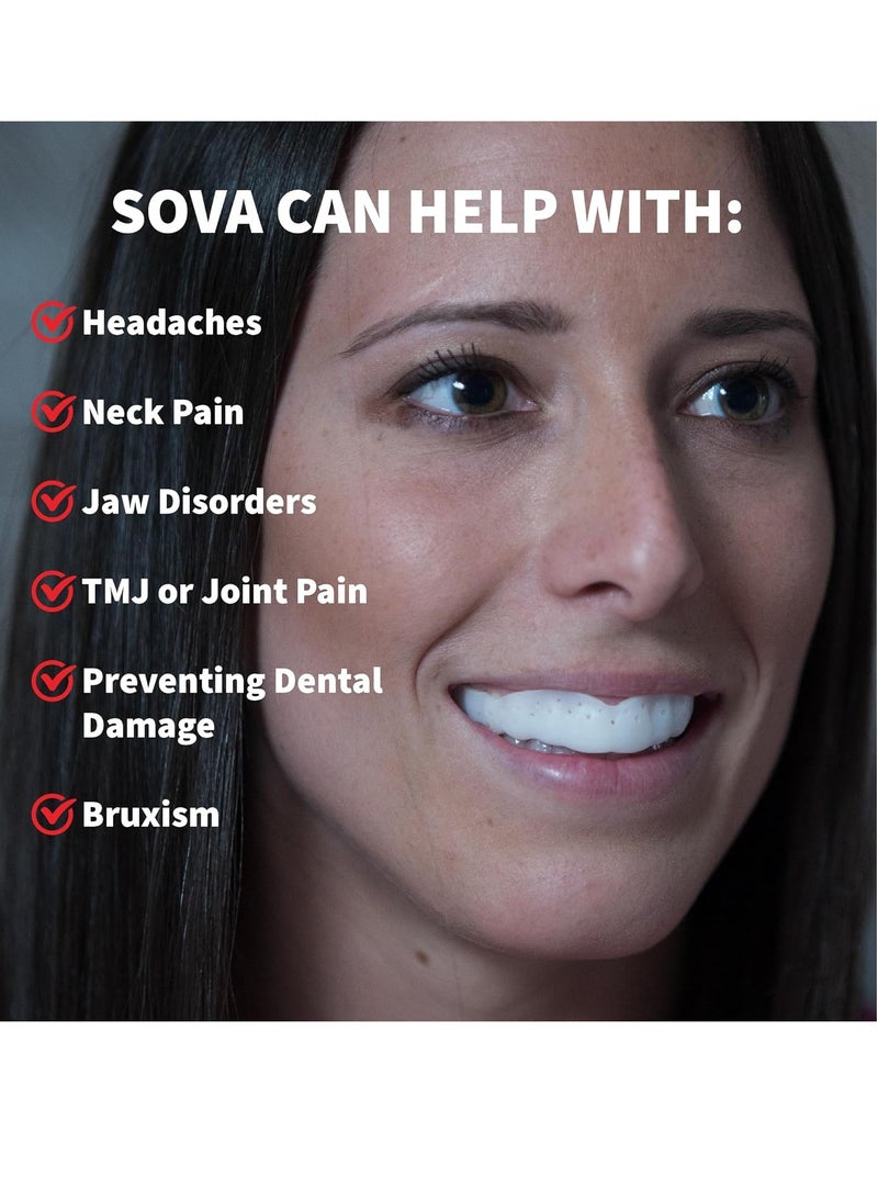 Sova SOVA Max Night Guard - 2.4mm Thin - Custom-Molded Fit - Protects Against Nighttime Teeth Grinding & Clenching - Odor & Taste Free - Remoldable Up to 20 Times - Non Toxic - Image 3