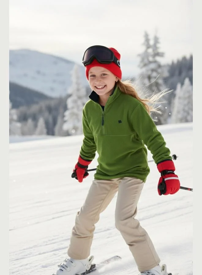 Lela Lela Soft Texture Zippered Stand Collar Raised Winter Fleece Unisex Child POLAR 5905002