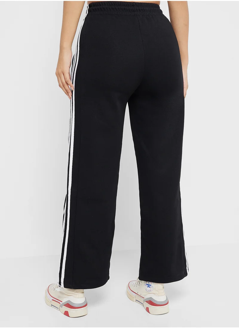 جينجر Contrast Side Stripe Wide Fit Pullon Pants