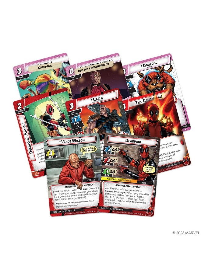Fantasy Flight Games Marvel Champions The Card Game Deadpool EXPANDED HERO PACK - Superhero Strategy Game, Cooperative Game for Kids and Adults, Ages 14+, 1-4 Players, 45-90 Minute Playtime, Made by Fantasy Flight Games - Image 2