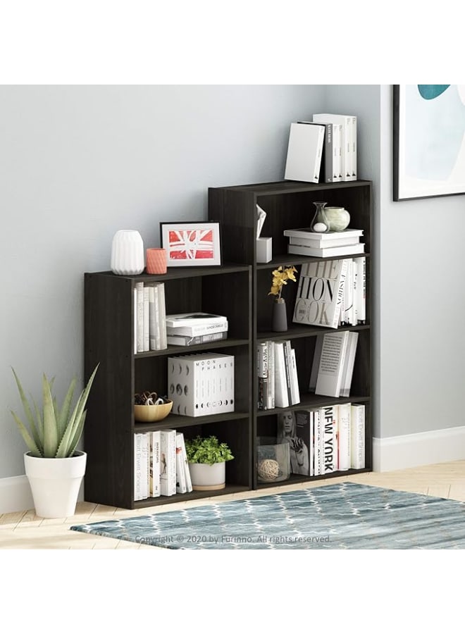 مودرن هوم خزانة كتب باسير ذات 3 أرفف مفتوحة، حل تخزين كلاسيكي وبسيط للكتب والديكور، مثالية لأي غرفة، متوفرة بلمسة نهائية غنية وأنيقة بلون الإسبريسو. - Image 5