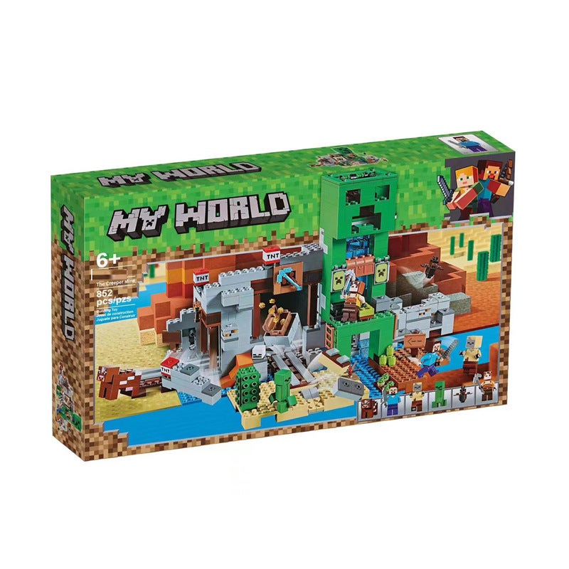 Minecraft Creeper Mine Building Blocks Set (LEGO Compatible) - Image 1