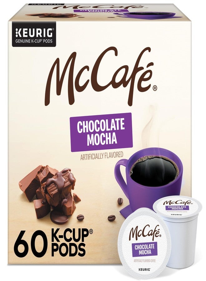 McCafe Chocolate Mocha, Single Serve Coffee Keurig K-Cup Pods, Flavored Coffee, 60 Count, (6 Packs of 10) - Image 1