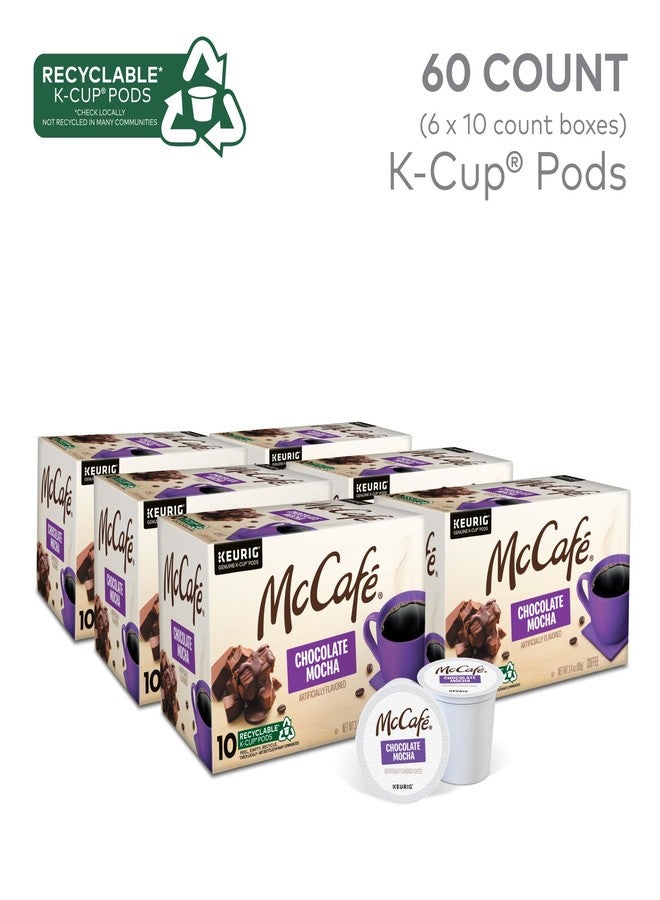 McCafe Chocolate Mocha, Single Serve Coffee Keurig K-Cup Pods, Flavored Coffee, 60 Count, (6 Packs of 10) - Image 2