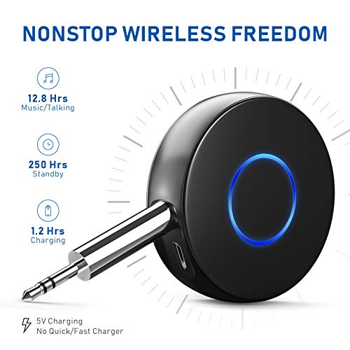 SONRU Bluetooth Aux Adapter for Car, Wireless Audio Receiver, Portable Hands-Free Kit with RCA AUX 3.5mm for Home/Car Stereo Music Streaming Sound System - Image 2