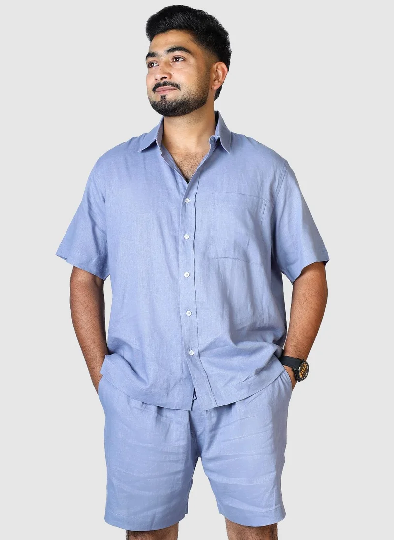 Jimmy Le Bond Linen Plain Regular Fit Set of Shirt and Pants