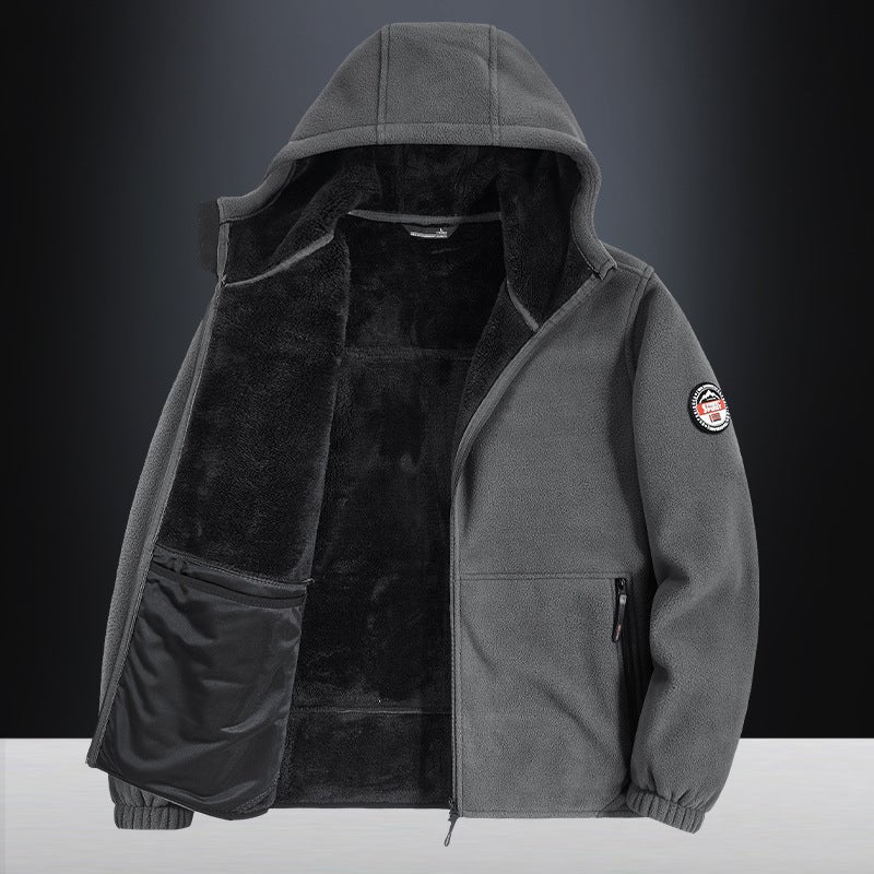 Fall/Winter Boys New Fleece-Lined Fleece Coat Inner Fleece-Lined Double Warm Loose Boys Coat 23 - Image 2