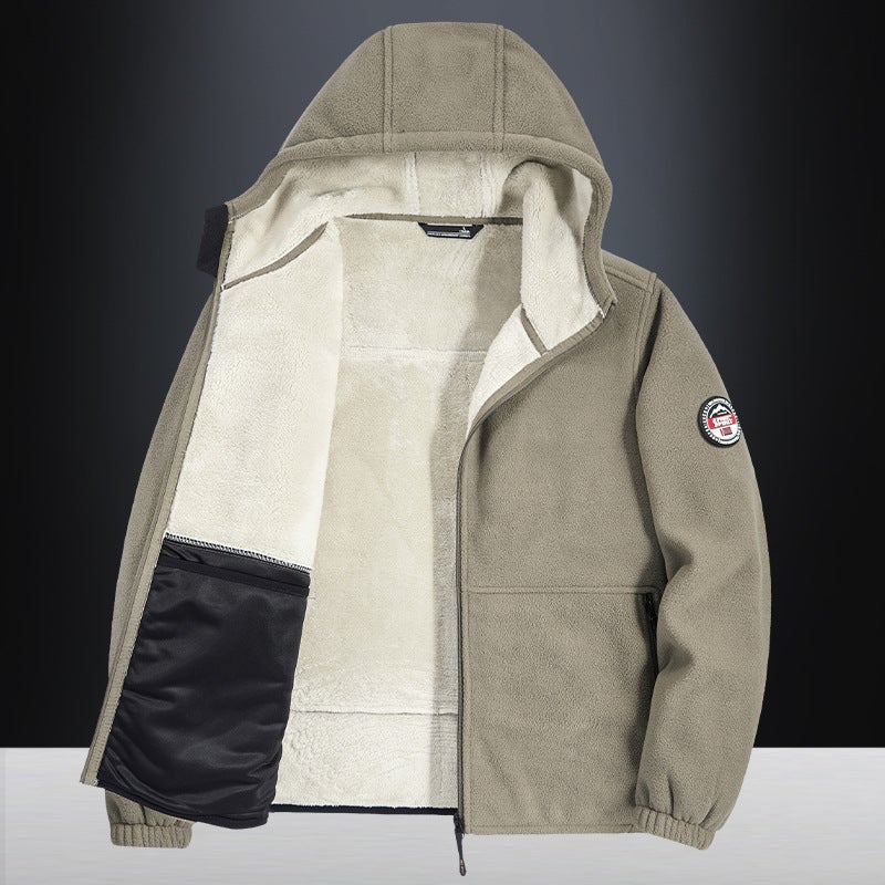 Fall/Winter Boys New Fleece-Lined Fleece Coat Inner Fleece-Lined Double Warm Loose Boys Coat 23 - Image 4