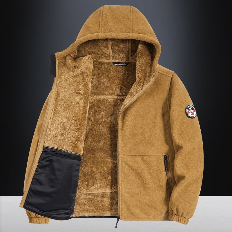Fall/Winter Boys New Fleece-Lined Fleece Coat Inner Fleece-Lined Double Warm Loose Boys Coat 23 - Image 3