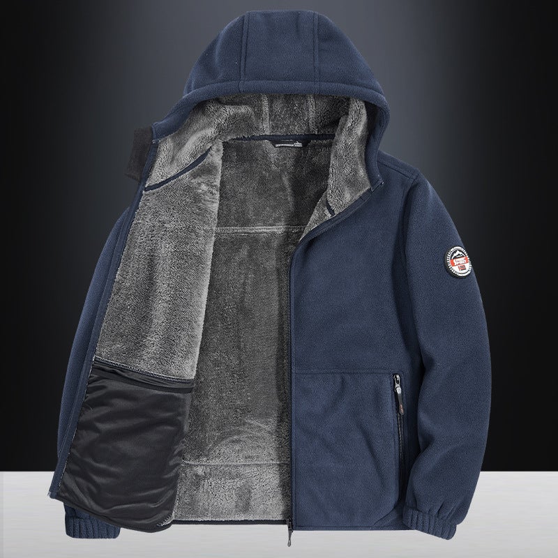 Fall/Winter Boys New Fleece-Lined Fleece Coat Inner Fleece-Lined Double Warm Loose Boys Coat 23 - Image 5