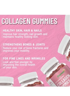 Daynee 60 Vegan Gummies Collagen Gummies，Beauty Nails & Hair，Promotes Smooth Skin，Joint & Bone Health，Digestion & Immune  - Image 4