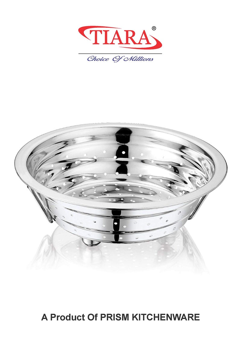 TIARA - AAKRUTI No. 3 Colander Stainless Steel, Washing Bowl, Strainer for Kitchen 1pc (Medium) - Image 2