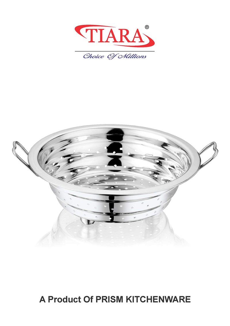 TIARA - AAKRUTI No. 3 Colander Stainless Steel, Washing Bowl, Strainer for Kitchen 1pc (Medium) - Image 3
