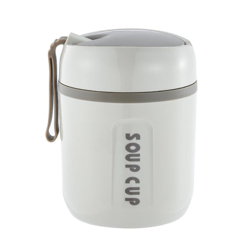 Homies HOMIES Stainless Steel Soup Cup Bowl with Lid Spoon Holder Souptok Maggi Bowl Noodles Pasta Bowl Mug Hot Containers for Lunch Thermoses 480ml Multicolor - Image 1
