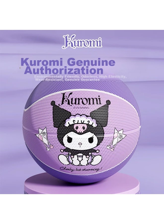 WEST Xixia Kuromi Basketball, Size 5, Children's Toy Ball, Kindergarten Professional Training, For 4-12 Year Olds, Elementary School Students, Gift, Birthday Present - Image 1