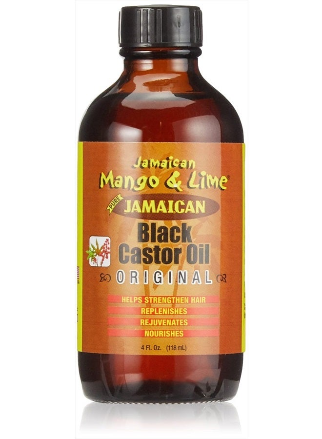 Jamaican Mango & Lime Black Castor Oil 4 oz - Image 1
