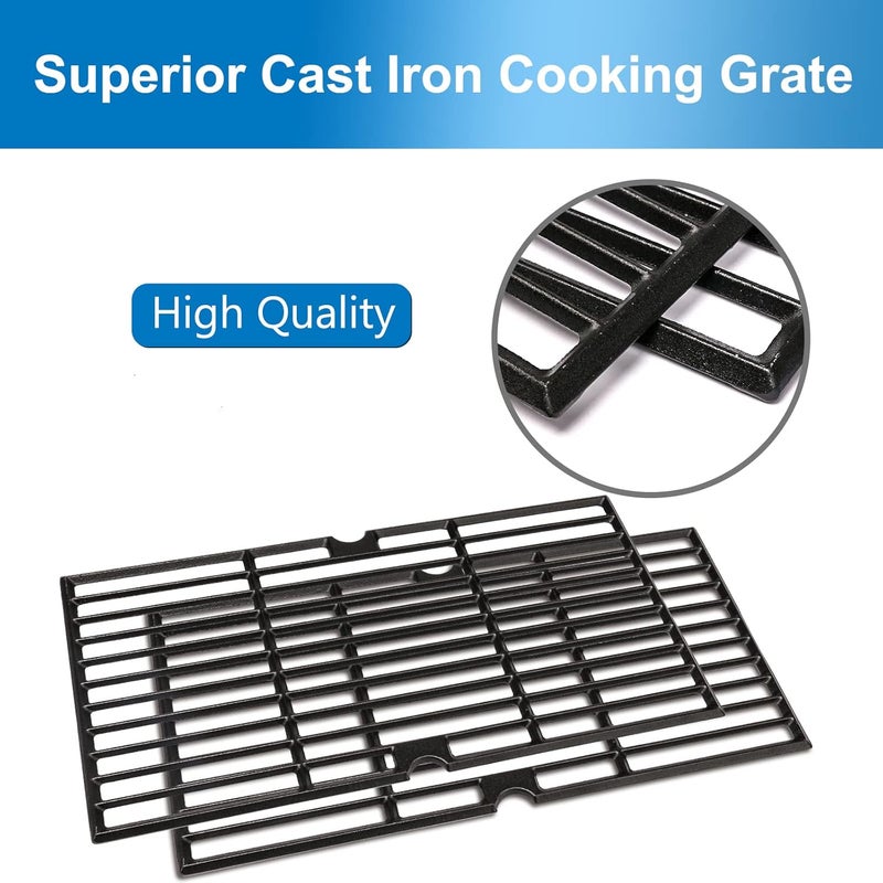 Utheer Cast Iron Grill Grates for Oklahoma Joe's Longhorn | Fit 12201767, 14201767, 18202083, 16202046, 15202029, Charcoal/Gas Smoker Compatible, Cast Iron Cooking Grids - Image 3