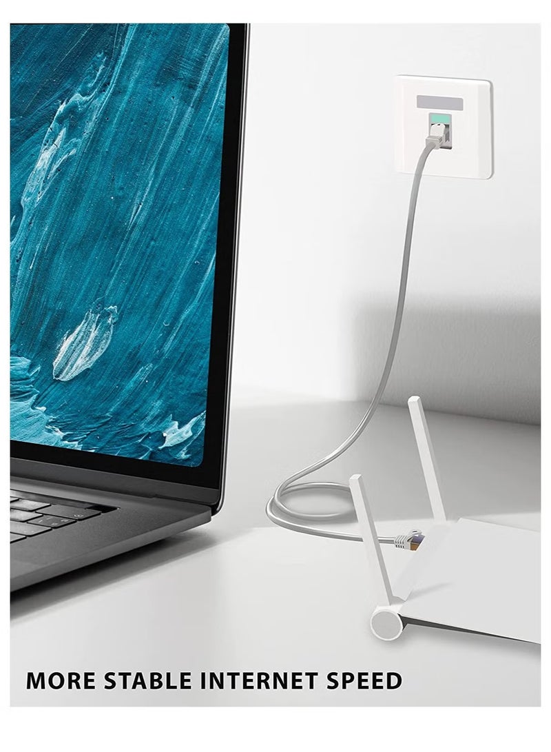 DUSALA High Speed RJ45 cat6 Ethernet Patch Cable LAN Cable Compatible for PS4/PS3, Nintendo Switch, Raspberry Pi 4, Smart TV, Computer, Modem, Router, 10 Meter Grey - Image 3