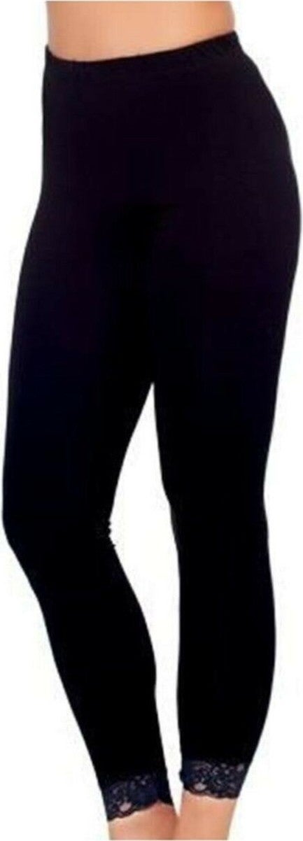 Tutku 6 Pieces Black Color Long Leggings 