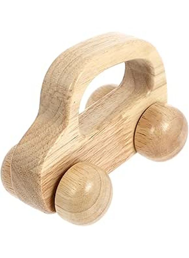 Wooden Car Push Walker Teething Toy Inertia Powered Sensory Skills Hand Strength Safe Non Toxic - Image 1