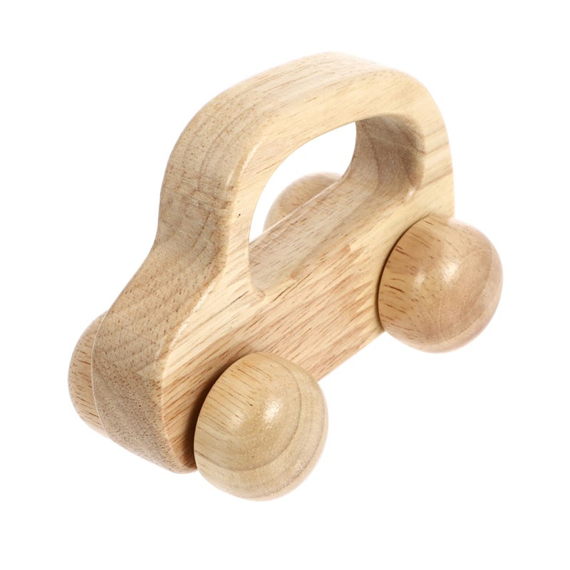 Wooden Car Push Walker Teething Toy Inertia Powered Sensory Skills Hand Strength Safe Non Toxic - Image 2