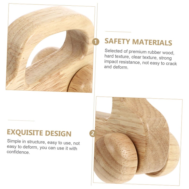 Wooden Car Push Walker Teething Toy Inertia Powered Sensory Skills Hand Strength Safe Non Toxic - Image 5